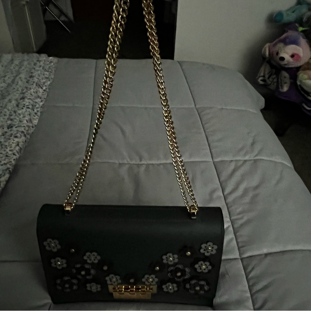 Leather Zac Posen chain purse